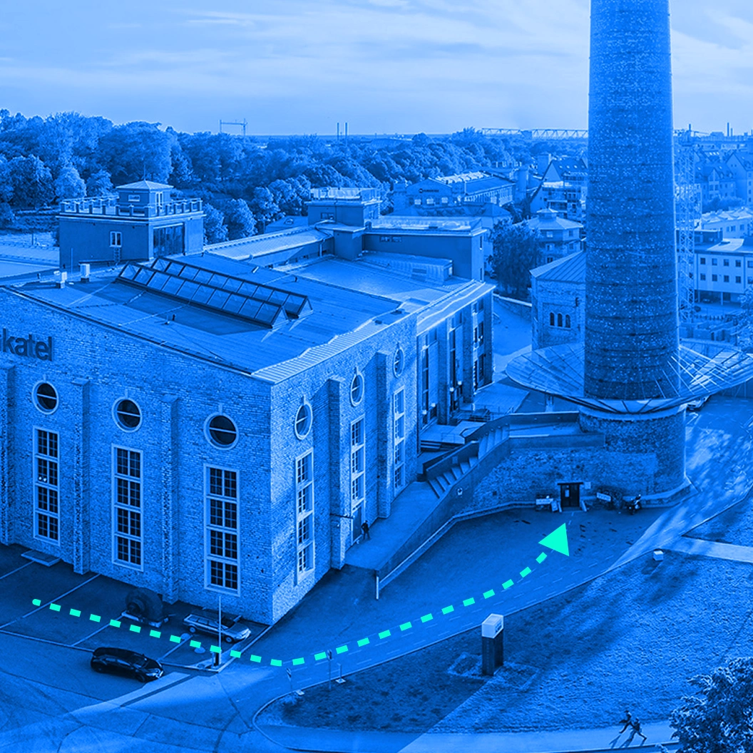 Kultuurikatel is located on the corner of Põhja pst and Kursi street.